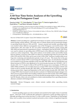 A 60-Year Time Series Analyses of the Upwelling Along the Portuguese Coast