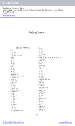 Index of Sources