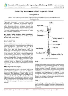 Reliability Assessment of L40 Stage GSLV Mk II