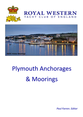 Plymouth Anchorages & Moorings