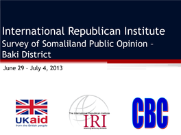 Somaliland Opinion Survey