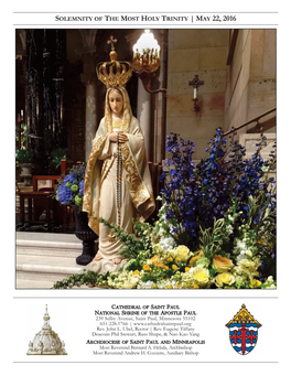 Solemnity of the Most Holy Trinity | May 22, 2016