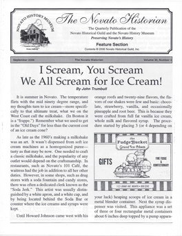 I Scream You Scream for Ice Cream