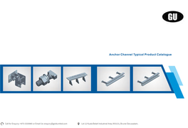 Anchor Channel Typical Product Catalogue Contents Advantage and Application