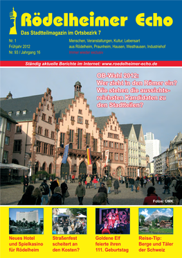 Das Stadtteilmagazin Im Ortsbezirk 7 Nr