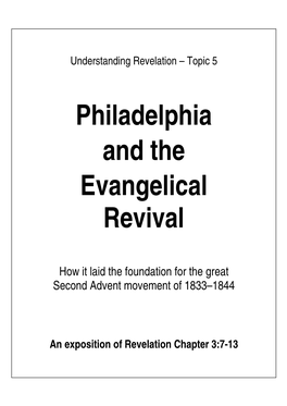 Philadelphia and the Evangelical Revival