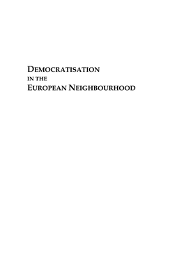 Democratisation European Neighbourhood