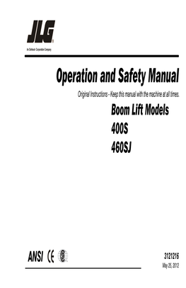 Boom Lift Models 400S 460SJ