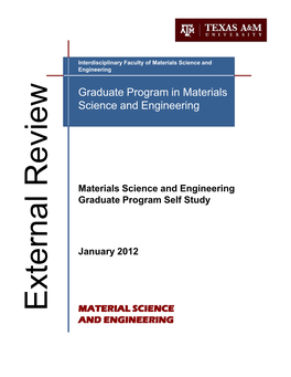 Graduate Program in Materials Science and Engineering