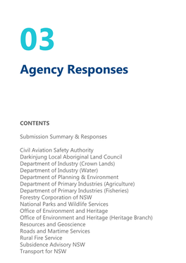 03 Agency Responses