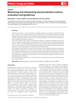 Measuring and Interpreting Sexual Selection Metrics: Evaluation and Guidelines