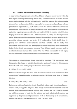 5.2. Related Mechanisms of Halogen Chemistry a Large Variety of Organic