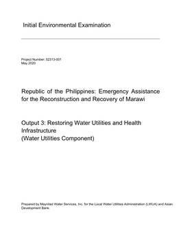 Initial Environmental Examination