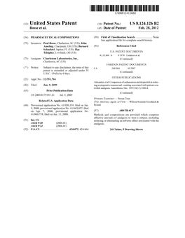 (12) United States Patent (10) Patent No.: US 8,124,126 B2 Bosse Et Al