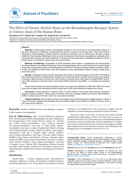 The Effect of Chronic Alcohol Abuse on the Benzodiazepine Receptor