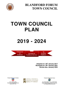 Town Council Plan 2019-2024