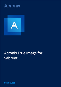 Acronis True Image for Sabrent