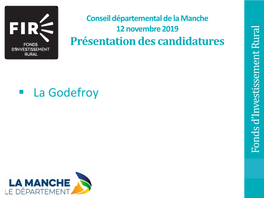 Fonds D'investissement Rural Présentation Des Candidatures Cp