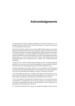 Acknowledgements