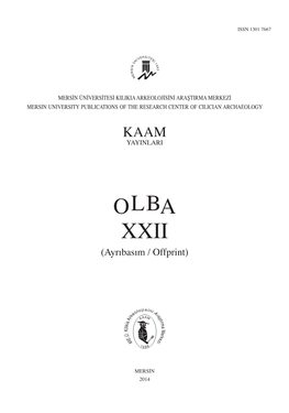 OLBA XXII (Ayrıbasım / Offprint)