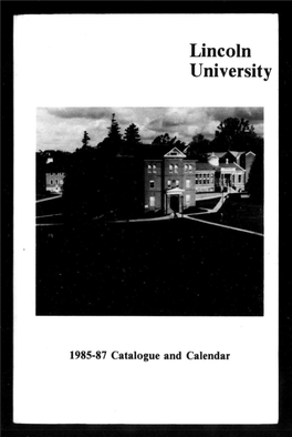 1985-87 Catalogue and Calendar