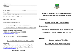 Cowal Highland Gathering