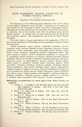 Proceedings of the Indiana Academy Of