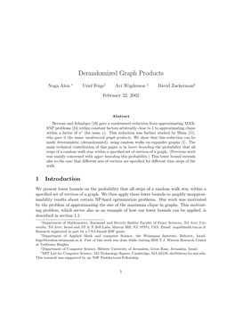 Derandomized Graph Products