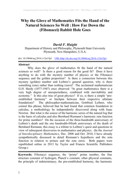 Fibonacci) Rabbit Hole Goes