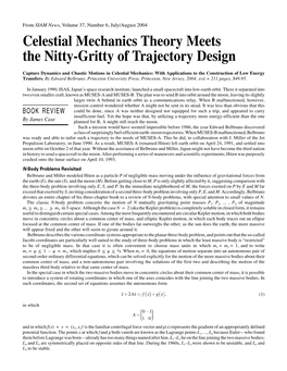 Celestial Mechanics Theory Meets the Nitty-Gritty of Trajectory Design