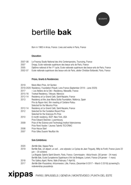 Bertille Bak Bio EN