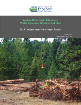 Yakima River Basin Integrated 2019 Implementation Status Report