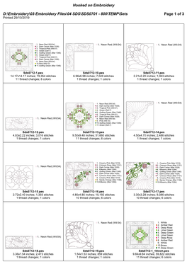 800\TEMP\Sets Page 1 of 3 Printed 29/10/2019