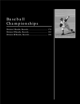 Official 2003 NCAA Baseball & Softball Records Book