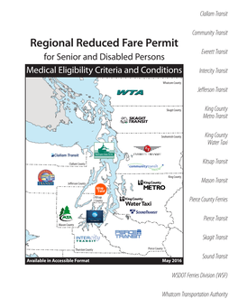 Regional Reduced Fare Permit — Participating Transit Agencies