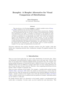 Beanplot: a Boxplot Alternative for Visual Comparison of Distributions