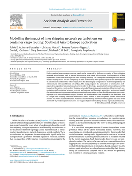 Modelling the Impact of Liner Shipping Network Perturbations on Container