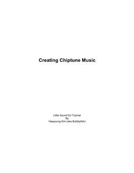 Creating Chiptune Music