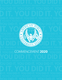 APUS Commencement Program 2020