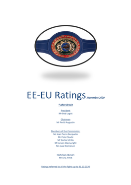 EE-EU Ratings November 2020 * After Brexit