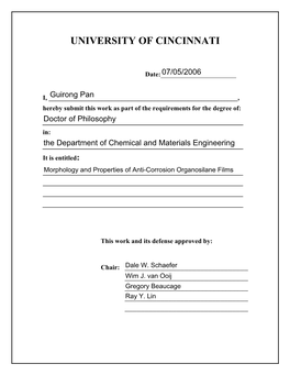 Morphology and Properties of Anti-Corrosion Organosilane Films