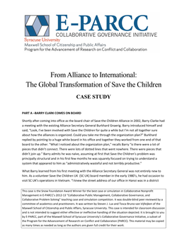 The Global Transformation of Save the Children