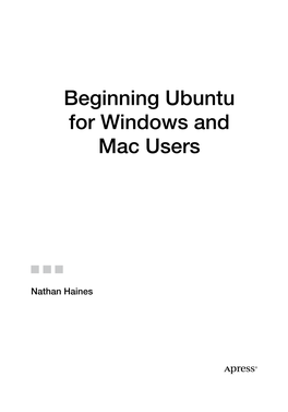 Beginning Ubuntu for Windows and Mac Users