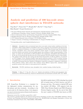 Spheric Duct Interference in TD-LTE Networks