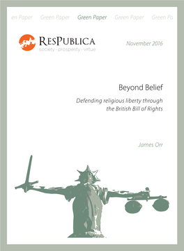 Beyond Belief Defending Religious Liberty Through the British Bill of Rights