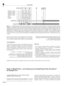 'Hrap1b-Retro: a Novel Human Processed Rap1b Gene