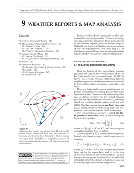 9 Weather Reports & Map Analysis