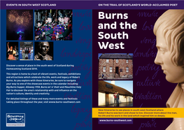 Burns and the South West