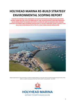 Holyhead Marina Re-Build Strategy Environmental Scoping Report