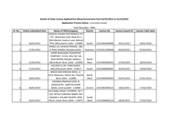 License Issued Online from 1 Jan 2015